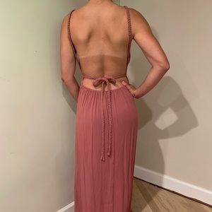 Tobi open back maxi dress